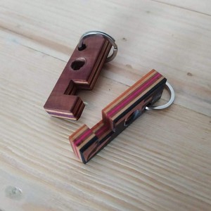 Upcycled Skateboard Mobile & Earphone Holder Keyring from Paguro Upcycle