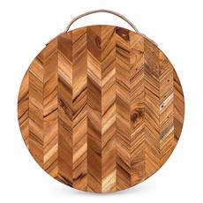 Herringbone Pattern Wooden Chopping Board via Paguro Upcycle