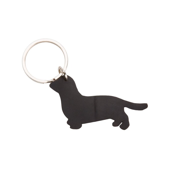 Dackel Recycled Rubber Sausage Dog Vegan Keyring from Paguro Upcycle
