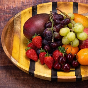 Artisan Upcycled End Grain Fruit Bowls (2 Patterns & 2 Sizes Available) from Paguro Upcycle