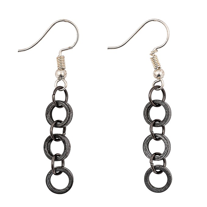Forger Bicycle Chain Earrings from Paguro Upcycle