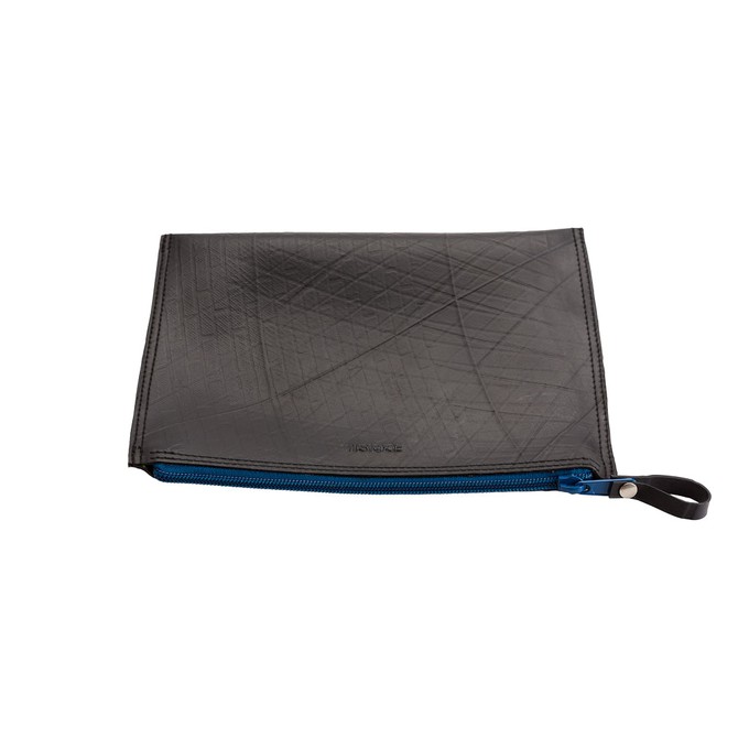 Lewis Essential Medium Flat Vegan Pouch - Eco Travel Pouch from Paguro Upcycle