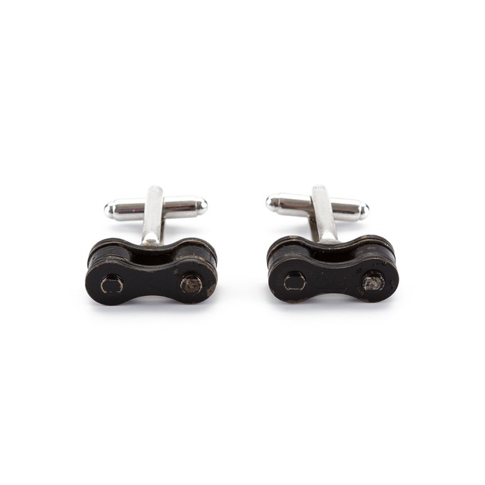 Paguro Upcycle Recycled Bicycle Chain Cufflinks Eco Gift from Paguro Upcycle