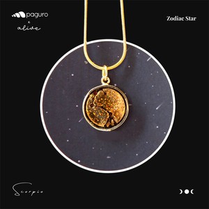 Scorpio Zodiac Sign Sustainable Necklace from Paguro Upcycle