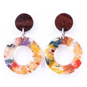 Donatello Urban Statement Resin Earrings from Paguro Upcycle