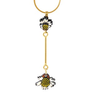 Paguro Upcycle Reclaimed Wood Necklace Pilosa Floral Design from Paguro Upcycle