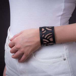 Seraphine (I) Recycled Rubber Bracelet from Paguro Upcycle