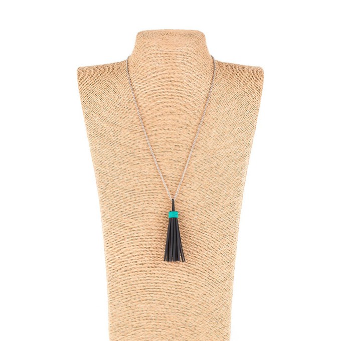 Asante Long Tassel Necklace from Paguro Upcycle