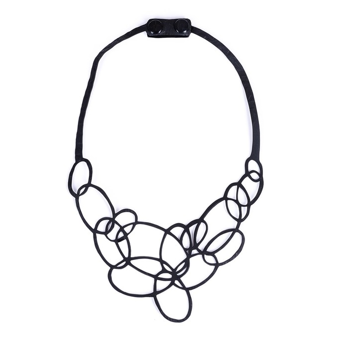 Infinity Upcycled Inner Tube Necklace from Paguro Upcycle