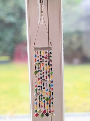 Fenster-/Wand-Dekoration aus Papierperlen "Bunto" from PEARLS OF AFRICA