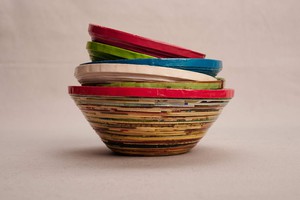 Große Dekoschale aus Recyclingpapier "Kireka" from PEARLS OF AFRICA