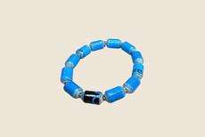 Papierperlenarmband „Kribi“ – geometrisch & markant via PEARLS OF AFRICA
