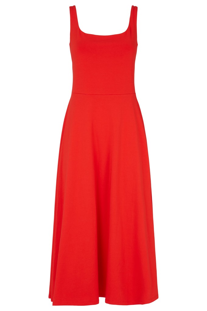 Tyra Dress in Red from People Tree