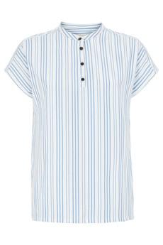 Coby Striped Top in Blue via People Tree