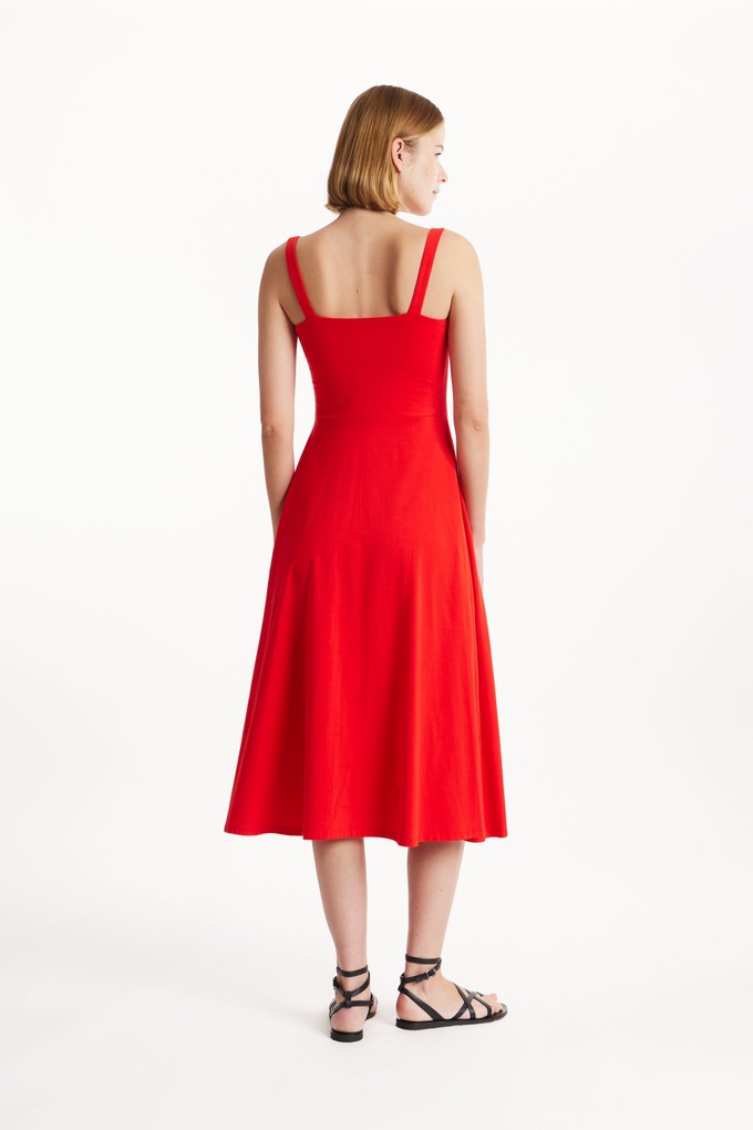 Tyra Dress in Red from People Tree
