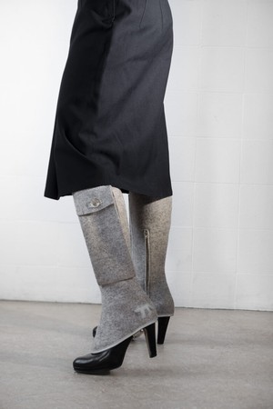 Pocket Jane Wool Felt Gaiters from Pepavana