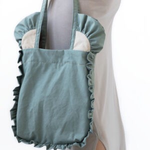 Ruffles Tote Bag in Art Deco style from Pepavana