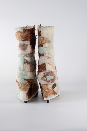 Tigra | unique gaiters from felted woollen blankets from Pepavana Tigra | unique gaiters from felted woollen blankets from Pepavana