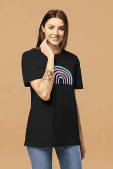 Transgender Rainbow T-Shirt via Pitod