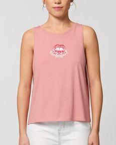 Read My Lips - Pink Singlet Tank via Plant Faced Clothing