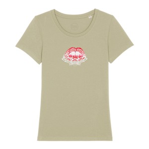 Read My Lips - Femme Tee - Sage from Plant Faced Clothing
