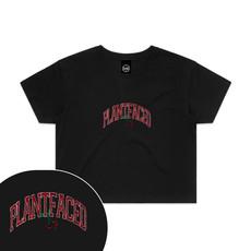Cherry - Black Crop Top via Plant Faced Clothing