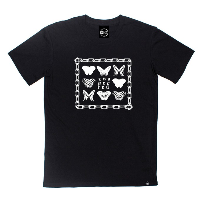 Connected - Black T-Shirt from Plant Faced Clothing