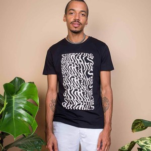 Illusions Tee - Stop Eating Animals - Pitch Black from Plant Faced Clothing