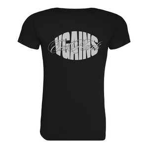 VGAINS Recycled Cool Training Tee Womens - Black from Plant Faced Clothing