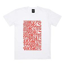 Illusions Tee - Stop Eating Animals - White x Red from Plant Faced Clothing
