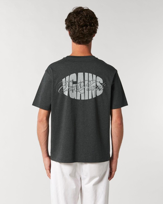 VGAINS Pump Cover Tee - Dark Heather Grey from Plant Faced Clothing