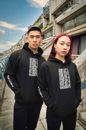 Illusions Hoodie - Stop Eating Animals - Black from Plant Faced Clothing