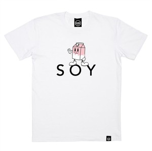 SOY Cartoon Tee - White T-Shirt from Plant Faced Clothing