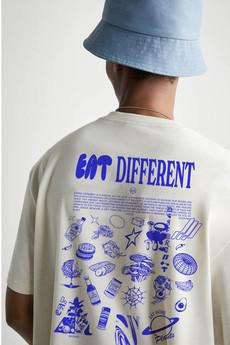 Eat Different - White T-Shirt via Plant Faced Clothing
