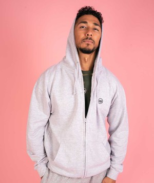 The Classics Zoodie - Embroidered Logo - Heather Grey from Plant Faced Clothing