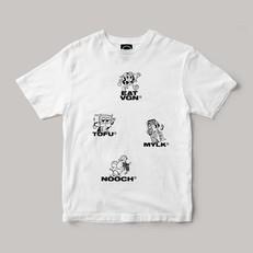 EAT VGN - White Tee via Plant Faced Clothing