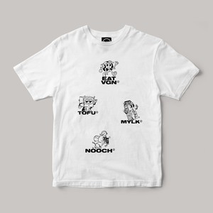 EAT VGN - White Tee from Plant Faced Clothing