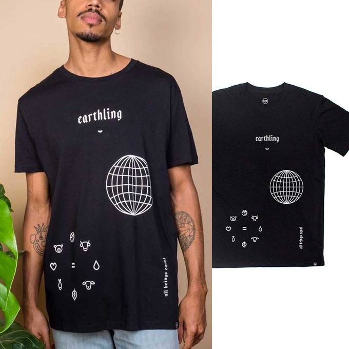 Earthling Tee - White from Plant Faced Clothing