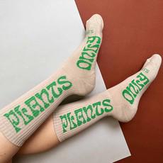 Only Plants - Eco Socks - Taupe via Plant Faced Clothing