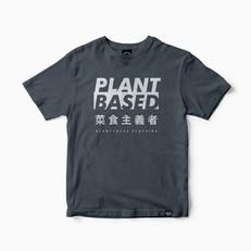 Plant Based Kanji Tee - Dark Charcoal - T-Shirt via Plant Faced Clothing