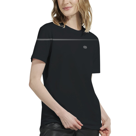 Basic T-Shirt Embroidered Black from Pure Ecosentials