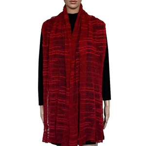 Shawl Crimson Red - Bamboo and Pima Cotton - Lightweight from Quetzal Artisan