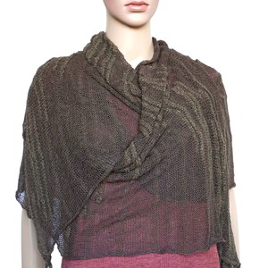 Shawl Moss Green - Pima Cotton and Bamboo - Lightweight from Quetzal Artisan