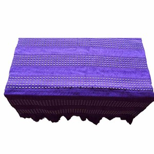 Table Runner Lilac - 68" x 17" - Handmade of Cotton and Fair from Quetzal Artisan