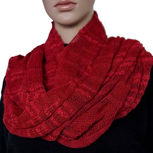 Shawl Crimson Red - Bamboo and Pima Cotton - Lightweight from Quetzal Artisan