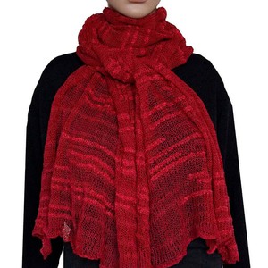 Shawl Crimson Red - Bamboo and Pima Cotton - Lightweight from Quetzal Artisan