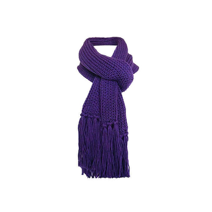 Scarf and Hat Purple - Handmade - Merino Wool & Organic Cotton from Quetzal Artisan