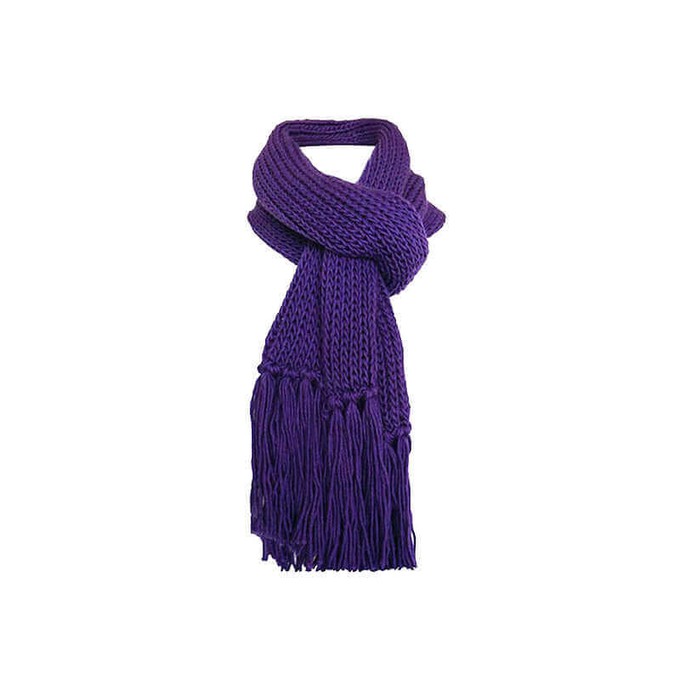 Scarf and Hat Purple - Stylish - Merino Wool & Bio Cotton from Quetzal Artisan