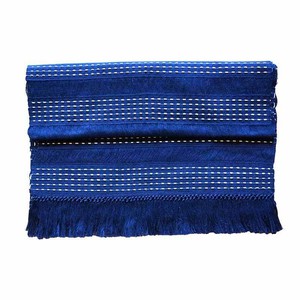 Table Runner Dark Blue - 68" x 17" - Handmade and Fairtrade from Quetzal Artisan