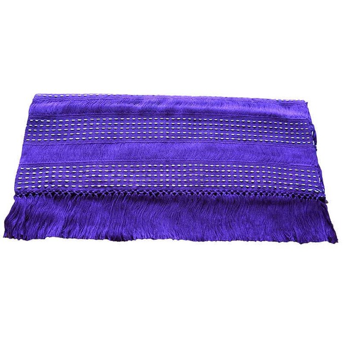 Table Runner Lilac - Mayan Design - 68" x 17" - Fairtrade from Quetzal Artisan